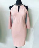 Pink Cold Shoulder Dress